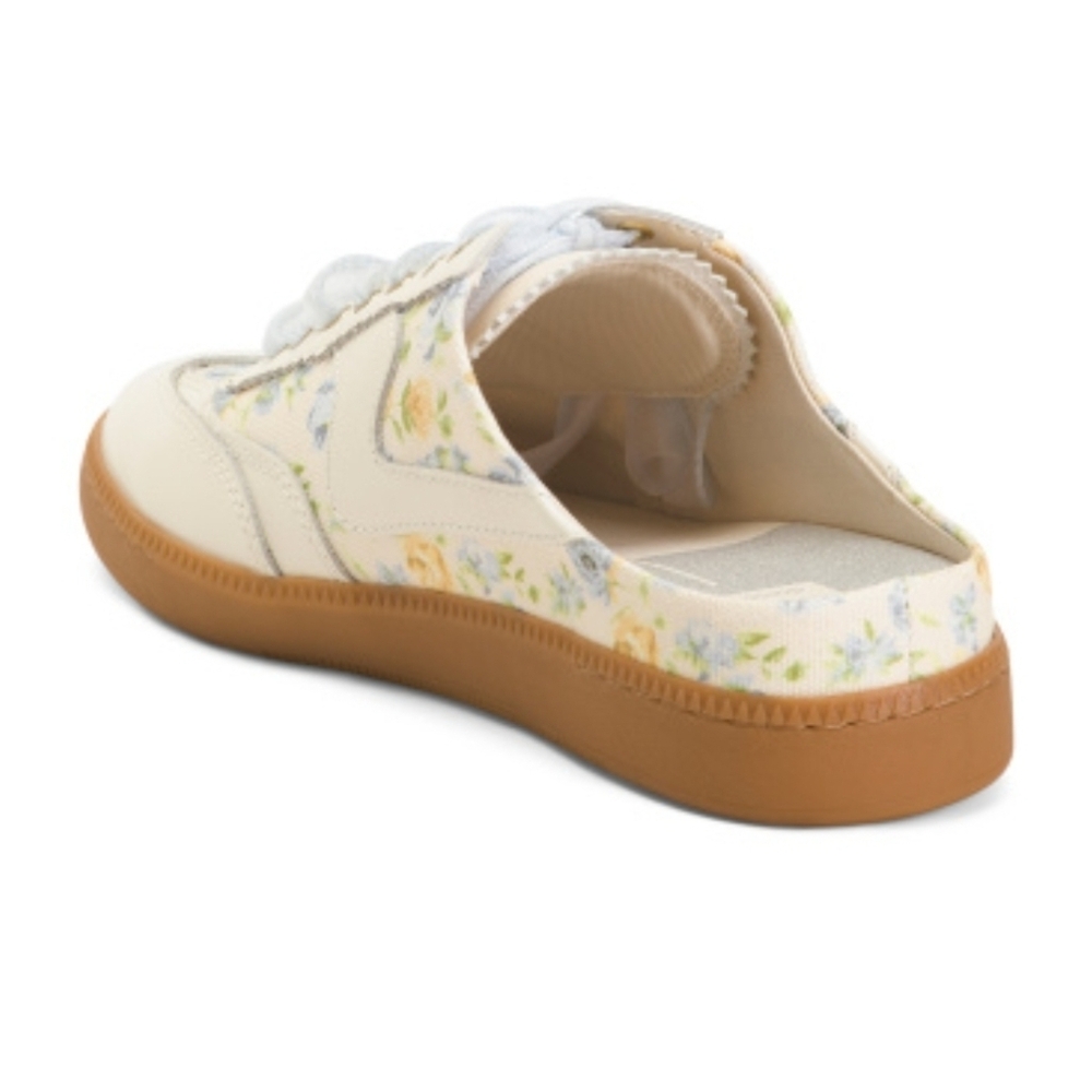 💙🔹️Dolce Vita🔹️blue Floral  Leather Notice Floral Slip-On Women's Sneakers - Picture 2 of 4